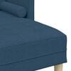 vidaXL Sofa Set mit Kissen Blau Polyester
