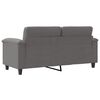 vidaXL 2-Sitzer-Sofa Dunkelgrau 140 cm Mikrofasergewebe