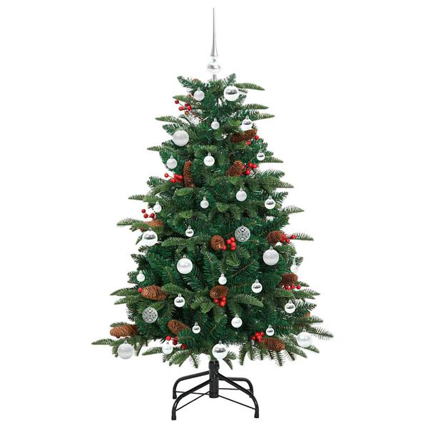 vidaXL K&uuml;nstlicher Weihnachtsbaum mit 150 LEDs mit St&auml;nder Gr&uuml;n 150 cm