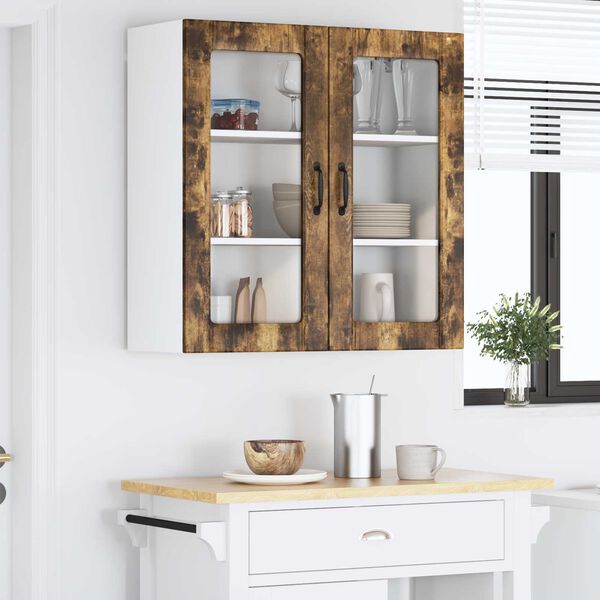 vidaXL K&uuml;chenschrank Ger&auml;ucherte Eiche 80 x 31 x 80 cm Holzwerkstoff