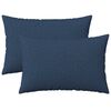 vidaXL Kissen mit Kissen HEERLEN 2 Stk. Blau Stoff