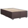 vidaXL Boxspringbett mit Matratze Dunkelbraun 100x200 cm Stoff