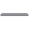 vidaXL Schwebende Wandregale 2 Stk. Grau 60x23,5x3,8cm MDF