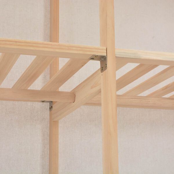 vidaXL Kleiderschrank Wei&szlig; 200 x 40 x 170 cm Stoff