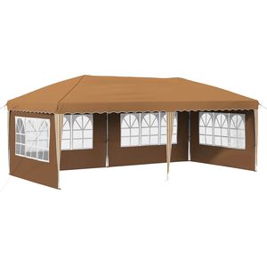 vidaXL Pop-up Partyzelt 575 x 289 x 245 cm Beige
