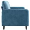 vidaXL 3-Sitzer-Sofa Blau 180 cm Samt