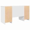 vidaXL Schreibtisch mit Schubladen Wei&szlig; 140 x 49 x 76 cm Holzwerkstoff