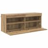 vidaXL TV-Wandschrank Artisan-Eiche 100 x 30 x 40 cm Holzwerkstoff
