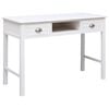 vidaXL Schreibtisch Wei&szlig; 110&times;45&times;76 cm Holz