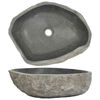 vidaXL Waschbecken Flussstein Oval (45-53)x(34-41) cm