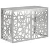 vidaXL Klimaanlagenabdeckung Silber 100 x 50 x 70 cm Verzinkter Stahl