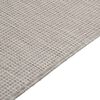 vidaXL Outdoor-Teppich Flachgewebe 80x250 cm Hellgrau