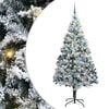 vidaXL K&uuml;nstlicher Weihnachtsbaum mit 300 LEDs mit St&auml;nder Wei&szlig; 210 cm
