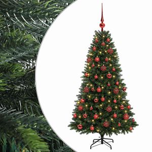 vidaXL K&uuml;nstlicher Weihnachtsbaum mit Kugel 120 cm 150 LEDs