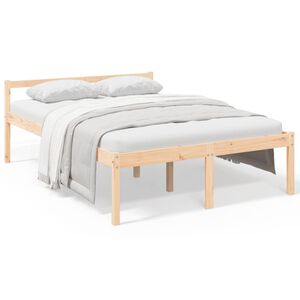 vidaXL Seniorenbett 140x190 cm Massivholz Kiefer