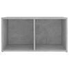 vidaXL TV-Schrank Betongrau 72x35x36,5 cm Holzwerkstoff