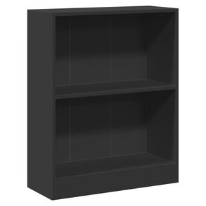 vidaXL B&uuml;cherregal Schwarz 60x24x76 cm Holzwerkstoff