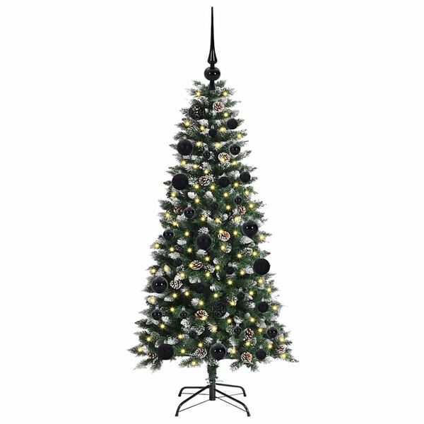 vidaXL K&uuml;nstlicher Weihnachtsbaum mit 150 LEDs mit St&auml;nder Gr&uuml;n 120 cm