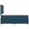vidaXL Boxspringbett mit Matratze Blau 120x200 cm Samt