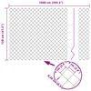vidaXL Zaunpfosten Gr&uuml;n 10 x 1,2 m (60 x 60 mm Gitter) Stahl und PVC
