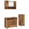 vidaXL Badezimmerm&ouml;bel-Set 3 stk. Altholz 76,5 x 35 x 64 cm