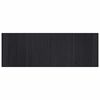 vidaXL Teppich Rechteckig Schwarz 70x200 cm Bambus