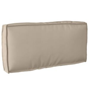 vidaXL Kissen Oxford-Stoff Taupe 80 x 40 x 12 cm
