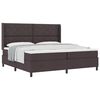 vidaXL Boxspringbett mit Kissen Dunkelbraun 200 x 200 cm Stoff