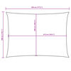 vidaXL Sonnensegel Oxford-Gewebe Rechteckig 3x4,5 m Anthrazit
