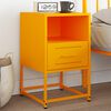 vidaXL Nachttisch Senfgelb 36x39x60,5 cm Stahl