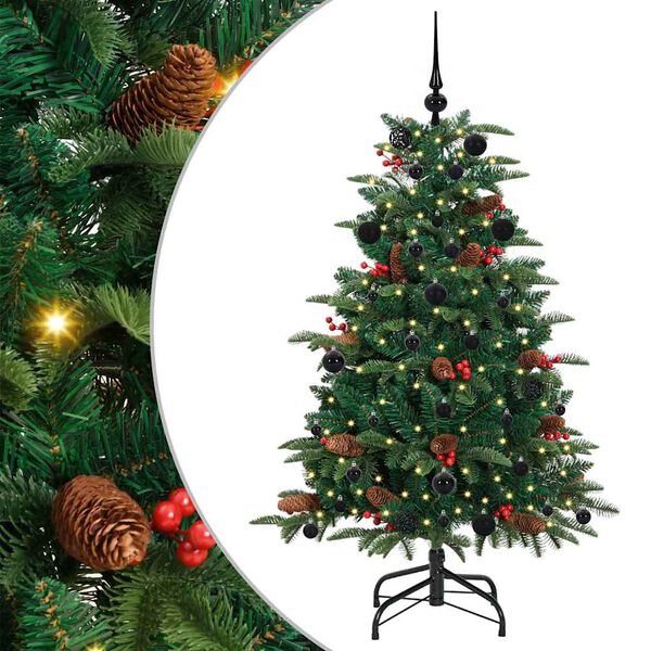 vidaXL K&uuml;nstlicher Weihnachtsbaum mit 150 LEDs mit St&auml;nder Gr&uuml;n 150 cm