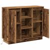 vidaXL LED-Sideboard Altholz 90 x 32 x 75 cm Holzwerkstoff