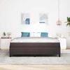 vidaXL Boxspringbett Dunkelbraun 180 x 200 cm Stoff