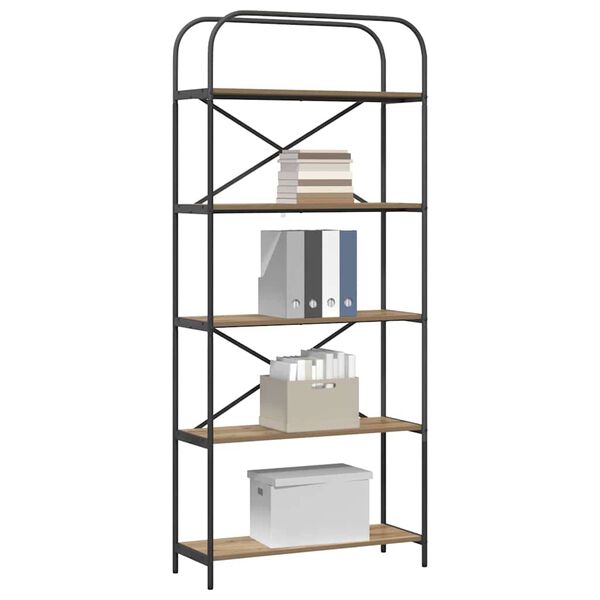 vidaXL B&uuml;cherregal Artisan-Eiche 80 x 30 x 183 cm Holzwerkstoff