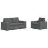 vidaXL Sofa Set 2 pcs Dunkelgrau 182 x 80 x 82 cm Stoff