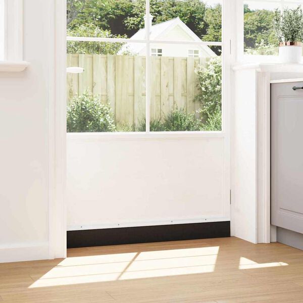 vidaXL Aufsteck T&uuml;rb&uuml;rstendichtungen 6 pcs Wei&szlig; 100 cm