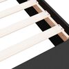 vidaXL Bettgestell Schwarz 135x190 cm Holzwerkstoff