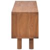 vidaXL TV-Schrank 110x30x45 cm Teak Massivholz