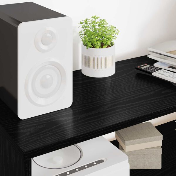 vidaXL TV-Schr&auml;nk Schwarz Eichen-Optik 100 x 30 x 40 cm Holzwerkstoff