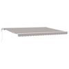 vidaXL Ausziehbare Markise Hellgrau 450 x 300 cm Stoff und Aluminium