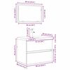 vidaXL Badezimmermöbel-Set mit Schubladen 3 pcs Altholz Holzwerkstoff