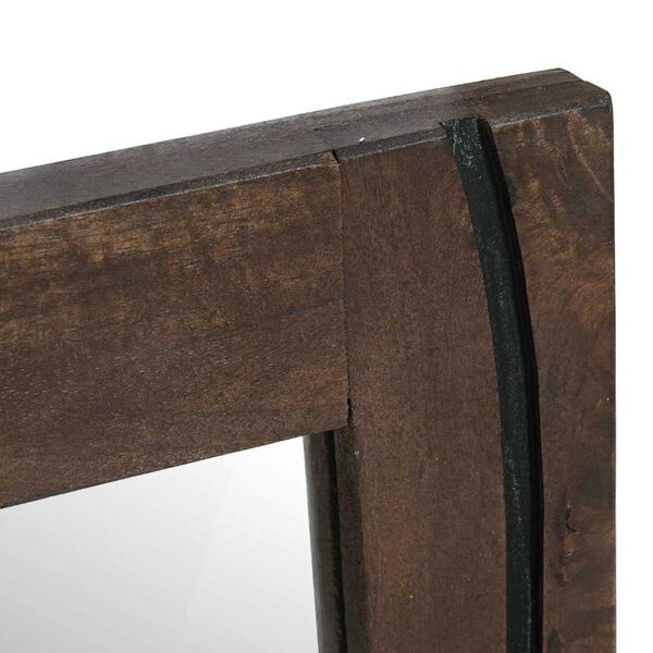 vidaXL Badezimmer Spiegel Wandmontiert Braun 70 x 50 x 2,5 cm