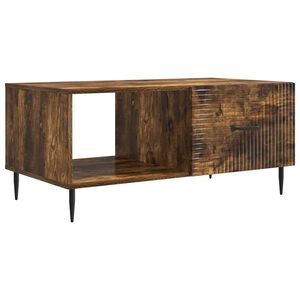 vidaXL Couchtisch Ger&auml;ucherte Eiche 90 x 50 x 40 cm Holzwerkstoff