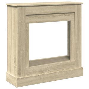 vidaXL Kaminumrandung Sonoma-Eiche 90x30x90 cm Holzwerkstoff