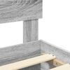 vidaXL Bettrahmen Graues Sonoma 120 x 190 cm Holzwerkstoff