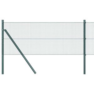 vidaXL Geschwei&szlig;ter Drahtzaun, bodenverankert 50 x 0,4 m Gr&uuml;n Netz