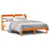 vidaXL Massivholzbett ohne Matratze Wachsbraun 120x190 cm Kiefernholz