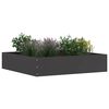 vidaXL Raseneinfassung 6 pcs Schwarz 60 x 60 x 13 cm Stahl