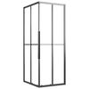 vidaXL Duschkabine Halbmatt ESG 90x70x180 cm Schwarz