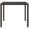 vidaXL Garten-Eßtisch Braun 90 x 90 x 75 cm Poly Rattan